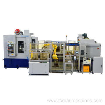 Intelligence gear cutting and manufacturing automation line